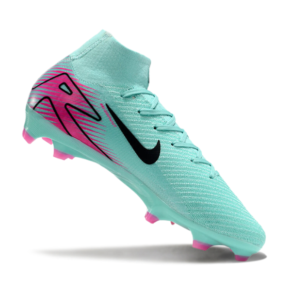 Nike Air Zoom Mercurial Superfly 10 Elite Light Blue and Pink FG