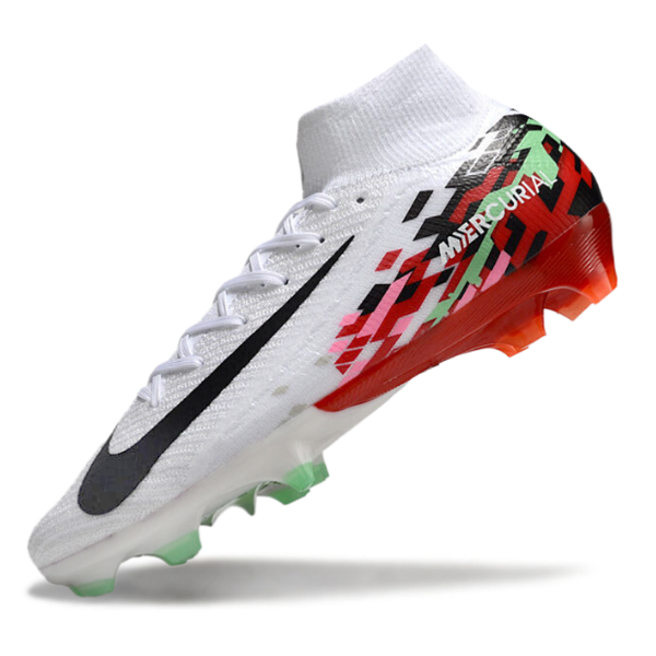 Nike Air Zoom Mercurial Superfly 10 Elite White Red and Black FG