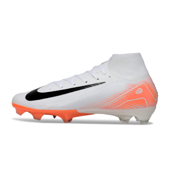 Nike Air Zoom Mercurial Superfly 10 Elite White and Orange FG