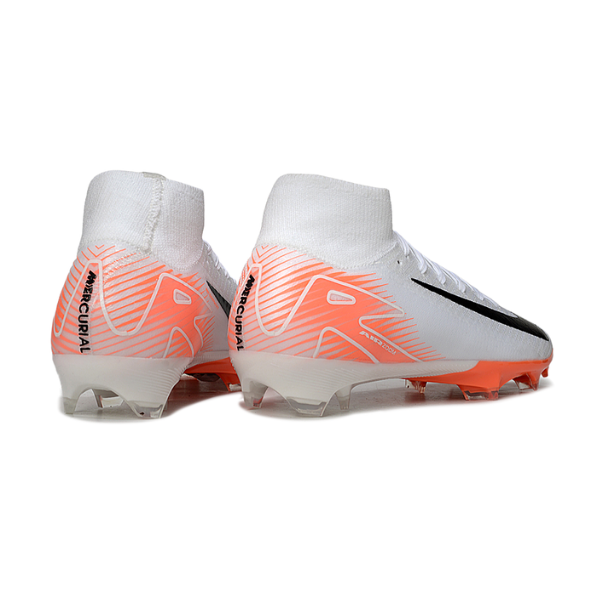Nike Air Zoom Mercurial Superfly 10 Elite White and Orange FG