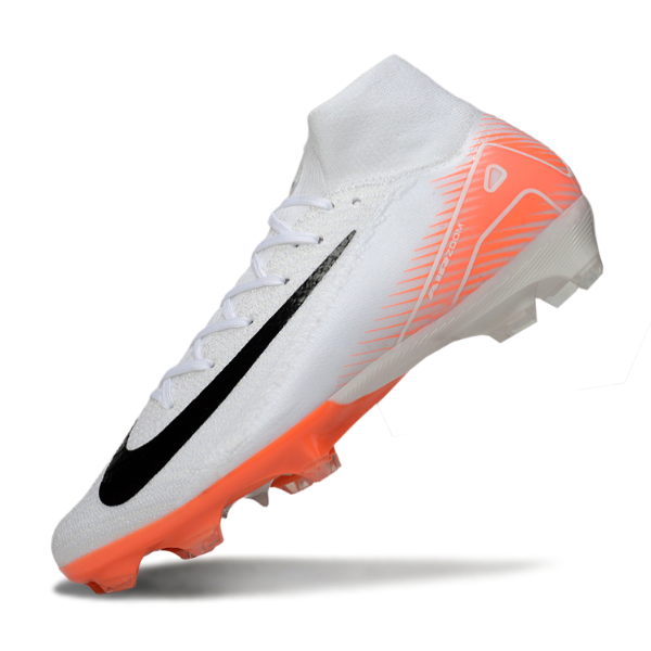 Nike Air Zoom Mercurial Superfly 10 Elite White and Orange FG