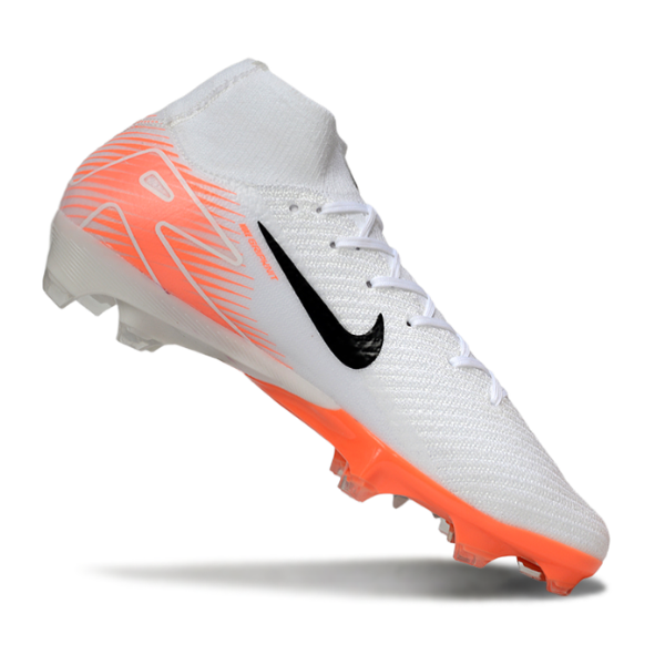 Nike Air Zoom Mercurial Superfly 10 Elite White and Orange FG