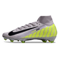 Nike Air Zoom Mercurial Superfly 10 Elite Gray and Green FG