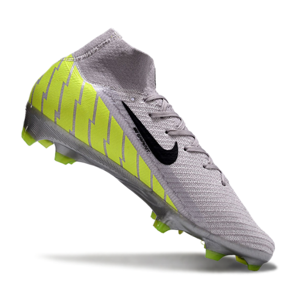 Nike Air Zoom Mercurial Superfly 10 Elite Gray and Green FG