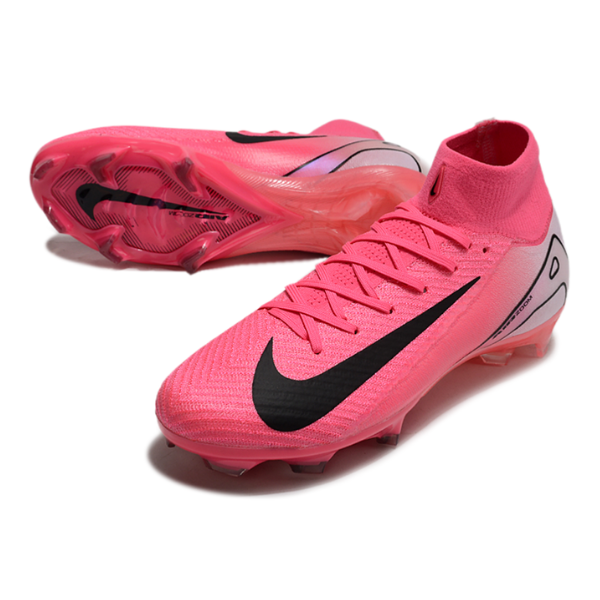 Nike Air Zoom Mercurial Superfly 10 Elite Pink and White FG