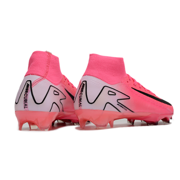 Nike Air Zoom Mercurial Superfly 10 Elite Pink and White FG