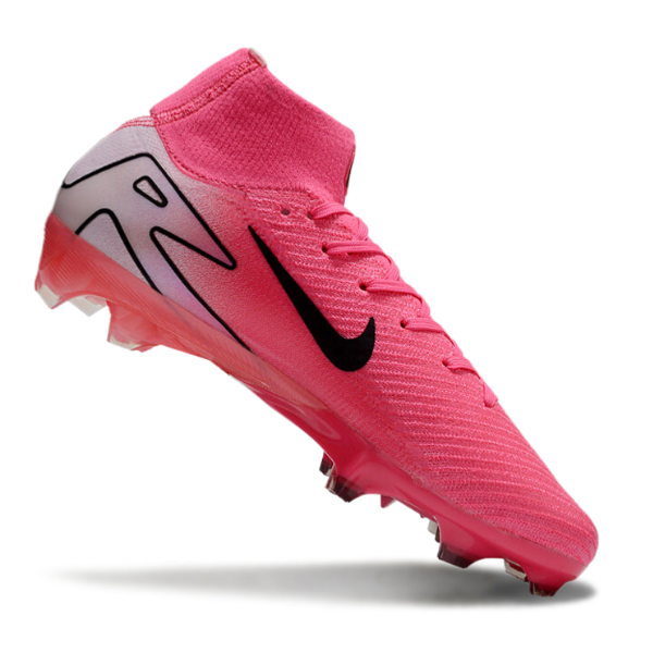 Nike Air Zoom Mercurial Superfly 10 Elite Pink and White FG