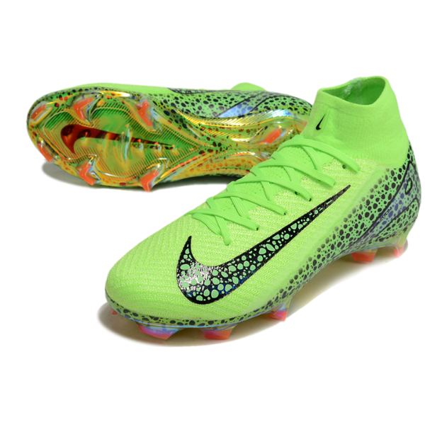 Nike Air Zoom Mercurial Superfly 10 Elite Green and Black FG