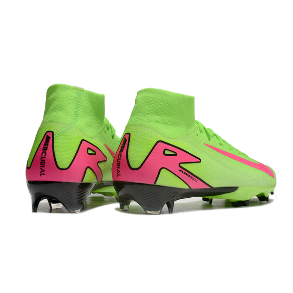 Nike Air Zoom Mercurial Superfly 10 Elite Green and Pink FG
