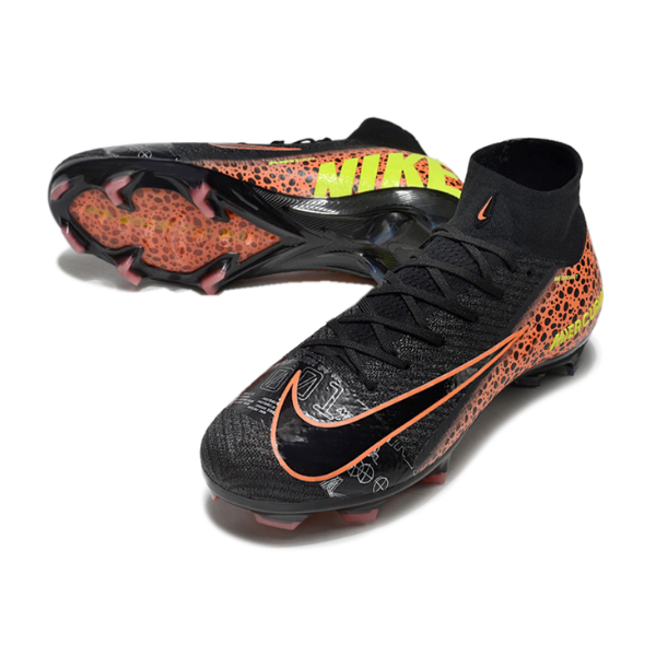Nike Air Zoom Mercurial Superfly 10 Elite Black and Orange FG
