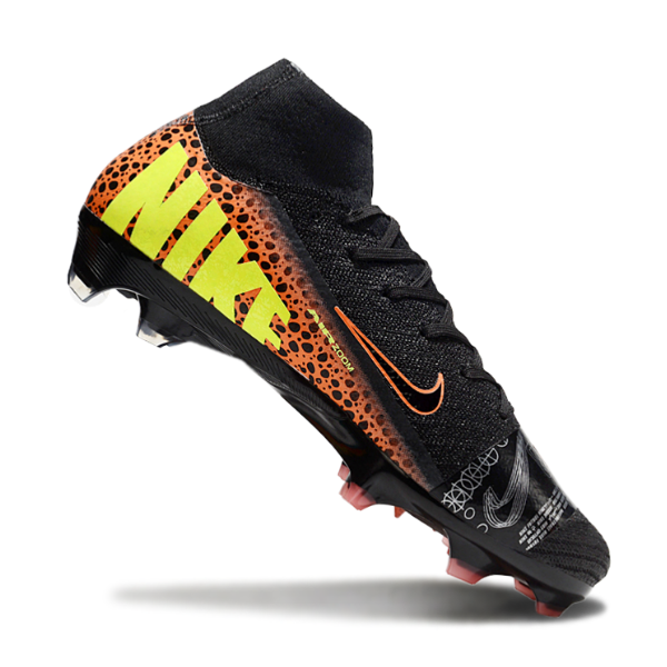 Nike Air Zoom Mercurial Superfly 10 Elite Black and Orange FG