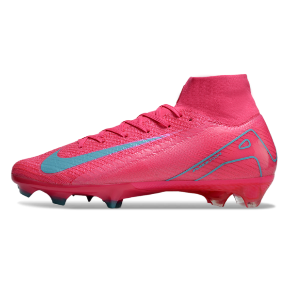 Nike Air Zoom Mercurial Superfly 10 Elite Pink and Light Blue FG