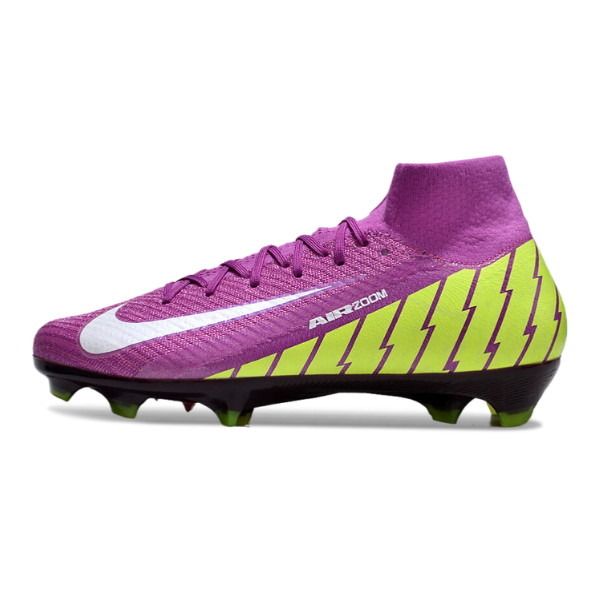 Nike Air Zoom Mercurial Superfly 10 Elite Purple and Green FG