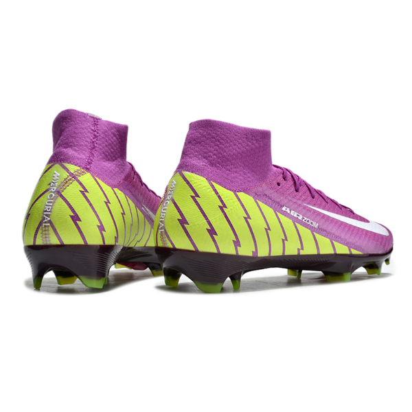 Nike Air Zoom Mercurial Superfly 10 Elite Purple and Green FG