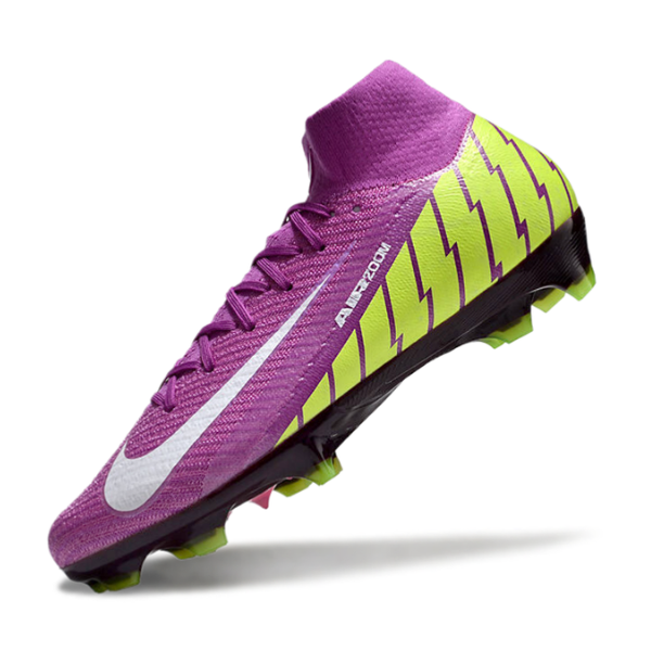 Nike Air Zoom Mercurial Superfly 10 Elite Purple and Green FG