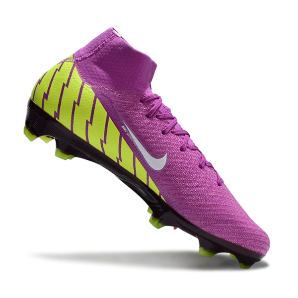 Nike Air Zoom Mercurial Superfly 10 Elite Purple and Green FG