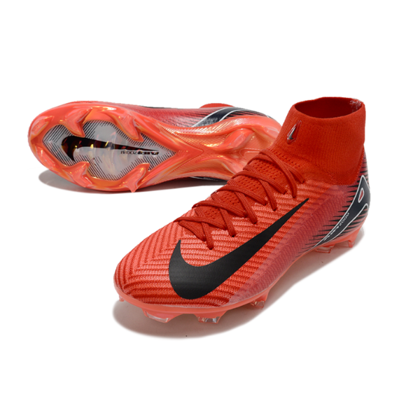 Nike Air Zoom Mercurial Superfly 10 Elite Red and Black FG