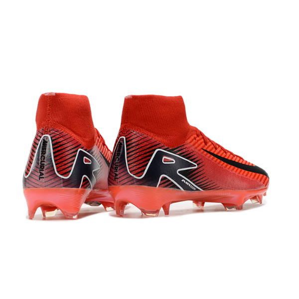 Nike Air Zoom Mercurial Superfly 10 Elite Red and Black FG