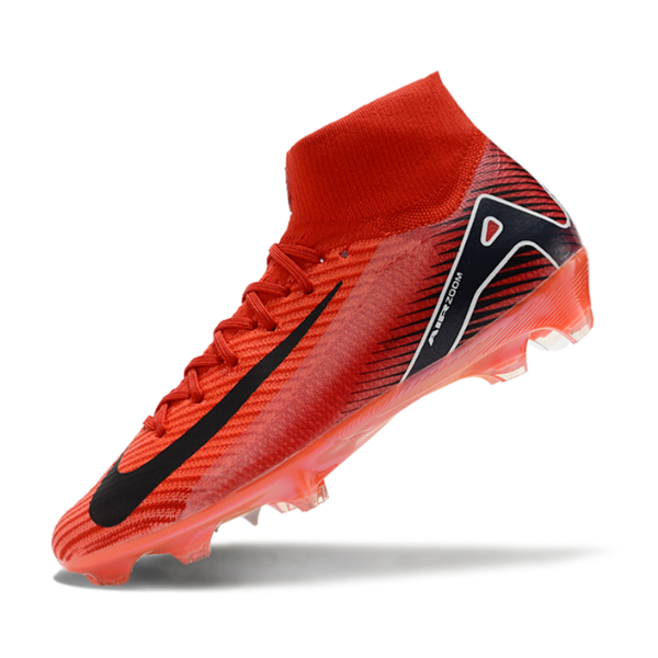 Nike Air Zoom Mercurial Superfly 10 Elite Red and Black FG