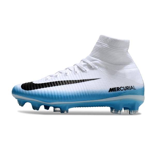 Nike Mercurial Superfly 5 Elite White and Light Blue FG