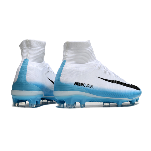 Nike Mercurial Superfly 5 Elite White and Light Blue FG