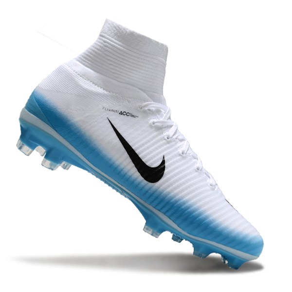 Nike Mercurial Superfly 5 Elite White and Light Blue FG