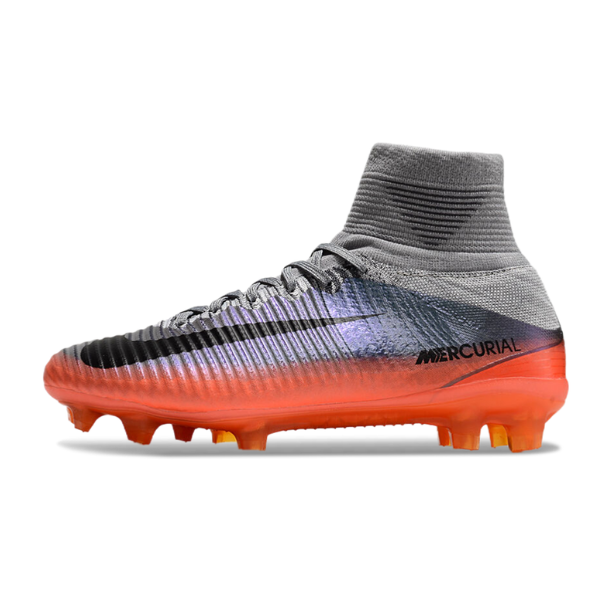 Nike Mercurial Superfly 5 Elite Gray and Orange FG