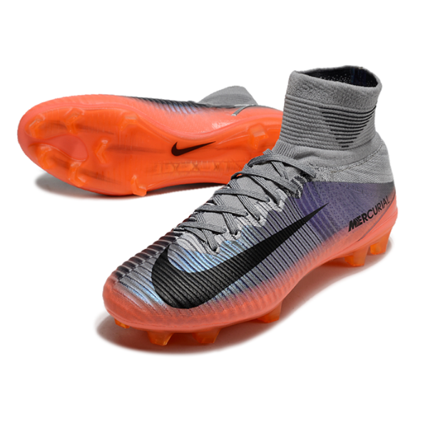 Nike Mercurial Superfly 5 Elite Gray and Orange FG