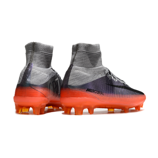 Nike Mercurial Superfly 5 Elite Gray and Orange FG