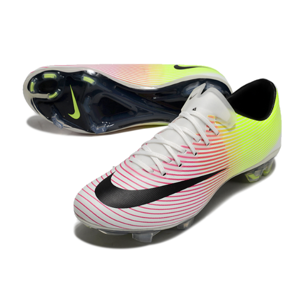Nike Air Zoom Mercurial Vapor 10 Elite White Red and Yellow FG
