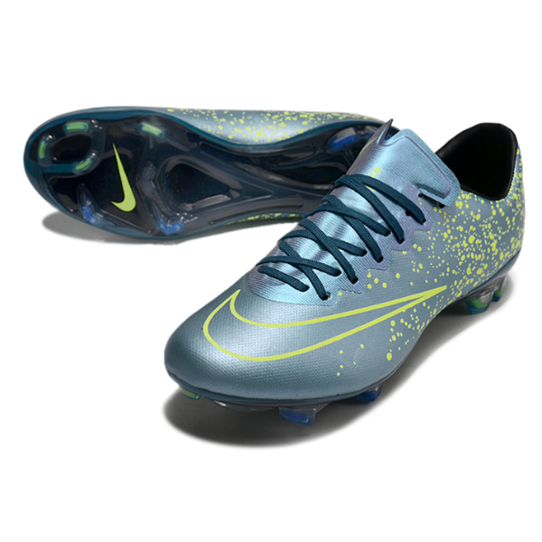Nike Air Zoom Mercurial Vapor 10 Elite Silver and Green FG