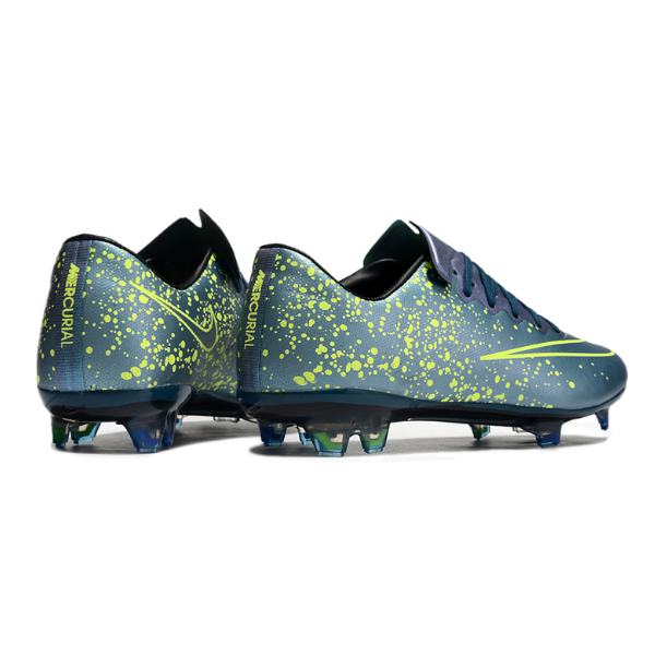 Nike Air Zoom Mercurial Vapor 10 Elite Silver and Green FG