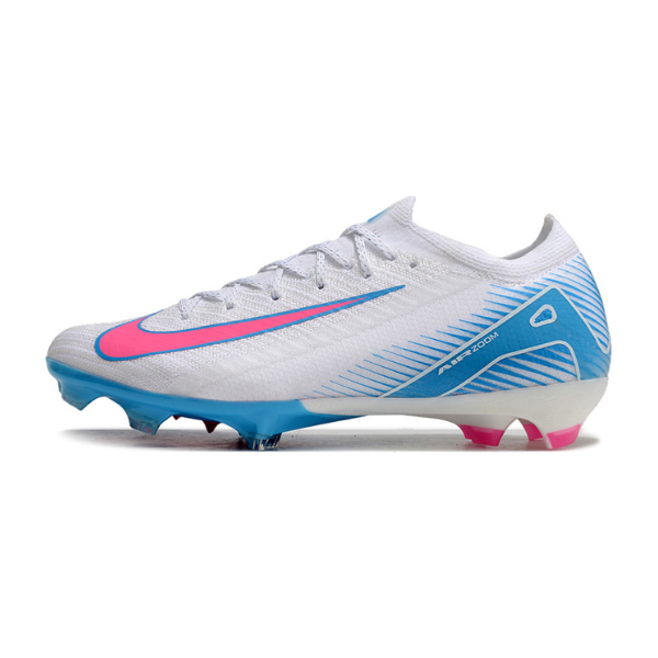 Nike Air Zoom Mercurial Vapor 16 Elite White Blue and Pink FG