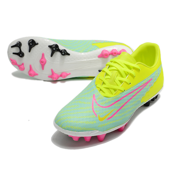 Nike Phantom GX Academy Yellow Green and Pink AG