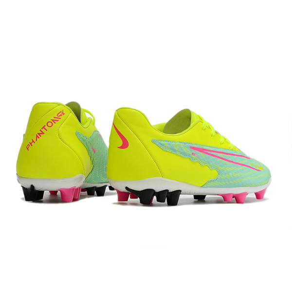 Nike Phantom GX Academy Yellow Green and Pink AG