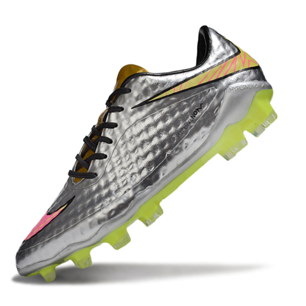 Nike Phantom Hypervenom Elite Gray Gold and Pink FG
