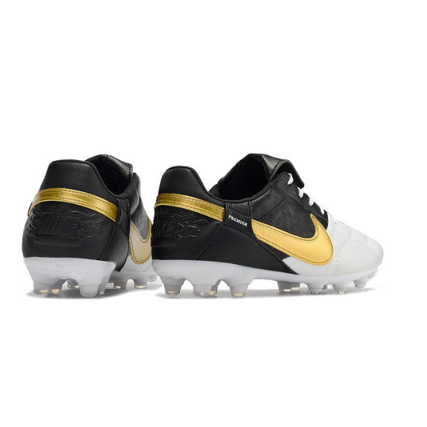 Nike Premier 3 White Black and Gold FG