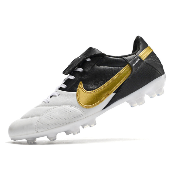 Nike Premier 3 White Black and Gold FG