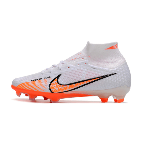 Nike Zoom Mercurial Superfly 9 Elite White and Orange FG