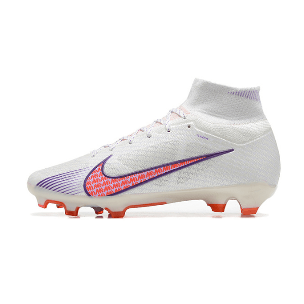 Nike Zoom Mercurial Superfly 9 Elite White and Purple FG