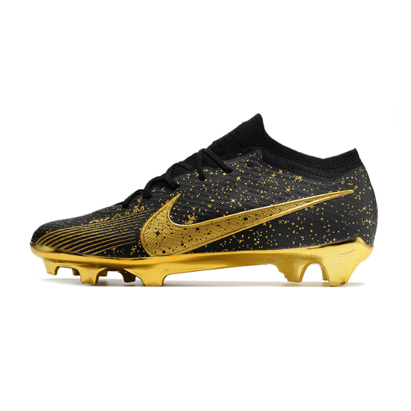Nike Zoom Mercurial Vapor 15 Elite Black and Gold FG