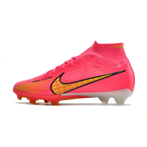 Nike Zoom Mercurial Superfly 9 Elite Pink and Yellow FG