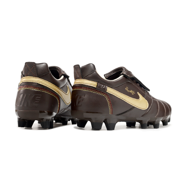 Nike Tiempo R10 Legend Elite Brown and Gold Tongue FG