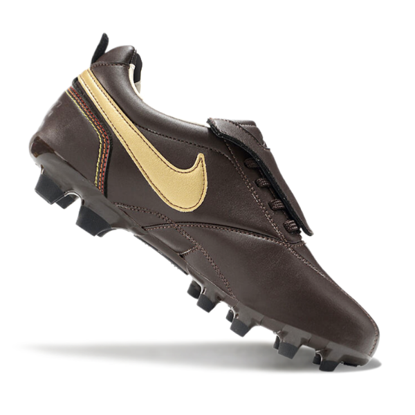 Nike Tiempo R10 Legend Elite Brown and Gold Tongue FG