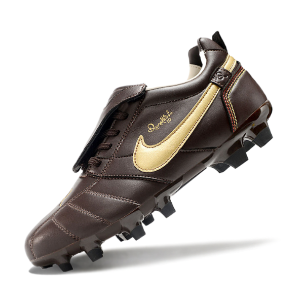 Nike Tiempo R10 Legend Elite Brown and Gold Tongue FG