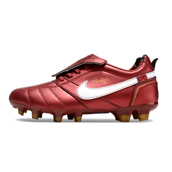 Nike Tiempo R10 Tongue Legend Elite Red and White FG