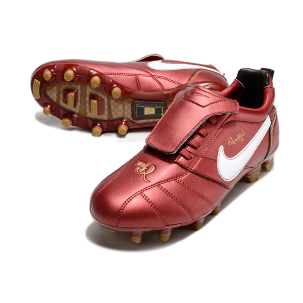 Nike Tiempo R10 Tongue Legend Elite Red and White FG