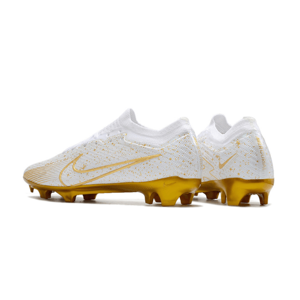 Nike Zoom Mercurial Vapor 15 Elite White and Gold FG