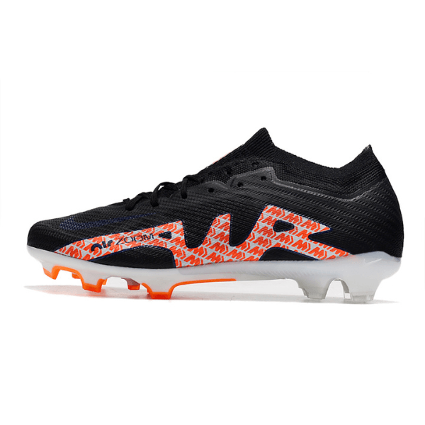 Nike Zoom Mercurial Vapor 15 Elite Black White and Orange FG