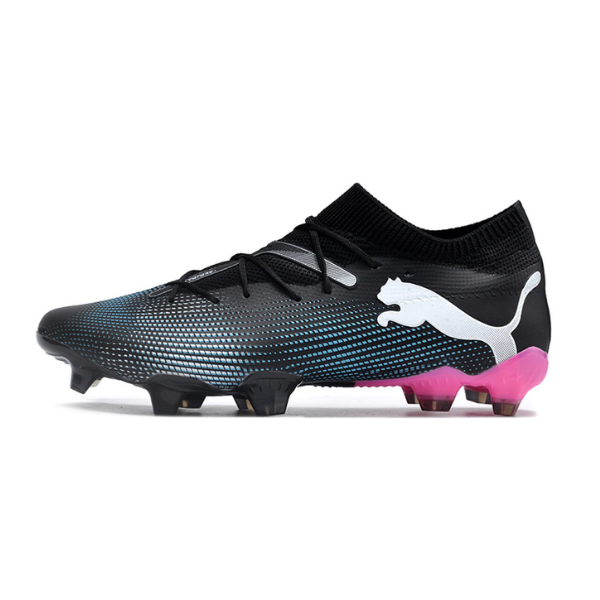 Puma Future 7 Black Light Blue and Pink FG